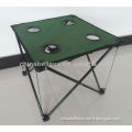 beach table with cup holder